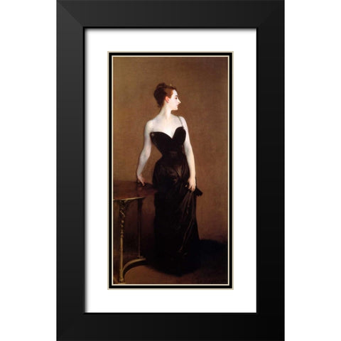 Madame Pierre Gautreau - Madame X Black Modern Wood Framed Art Print with Double Matting by Sargent, John Singer