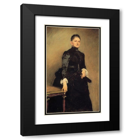 Mrs Adrian Iselin Black Modern Wood Framed Art Print with Double Matting by Sargent, John Singer