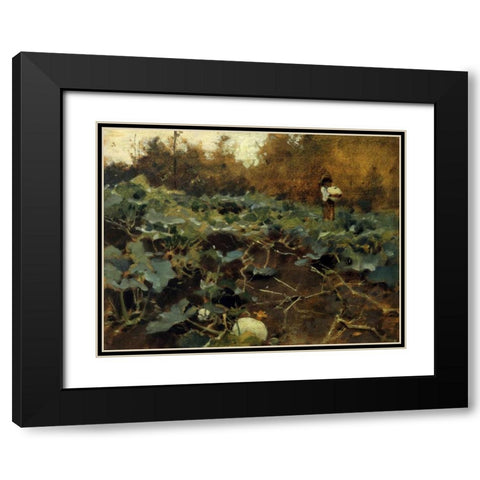 Pumpkins 1878-80 Black Modern Wood Framed Art Print with Double Matting by Sargent, John Singer