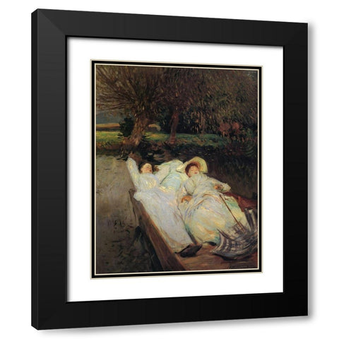 St Martins, Summer 1888 Black Modern Wood Framed Art Print with Double Matting by Sargent, John Singer