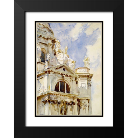 The Salute, Venice, 1902-07 Black Modern Wood Framed Art Print with Double Matting by Sargent, John Singer
