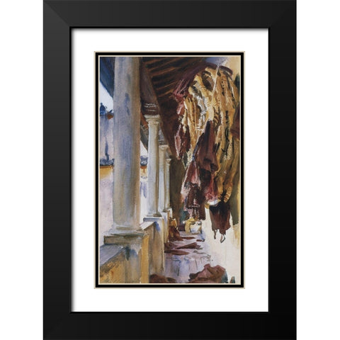 Torre Galli Wine Bags, 1910 Black Modern Wood Framed Art Print with Double Matting by Sargent, John Singer