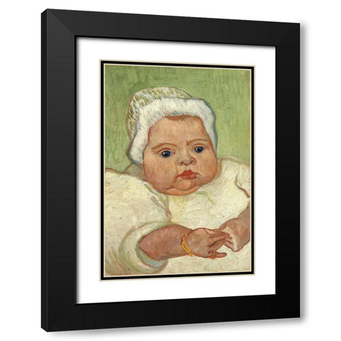 Marcelle Roulin Black Modern Wood Framed Art Print with Double Matting by Van Gogh, Vincent