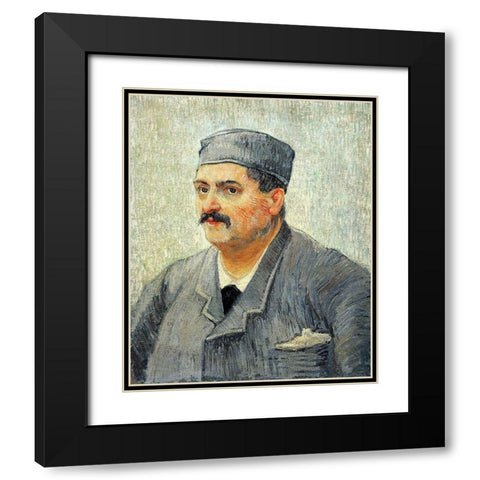 Restaurant Owner Black Modern Wood Framed Art Print with Double Matting by Van Gogh, Vincent