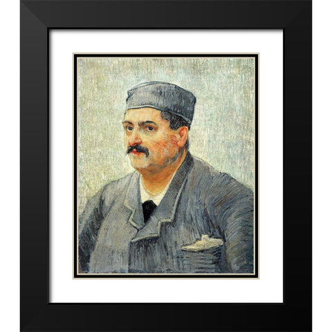 Restaurant Owner Black Modern Wood Framed Art Print with Double Matting by Van Gogh, Vincent