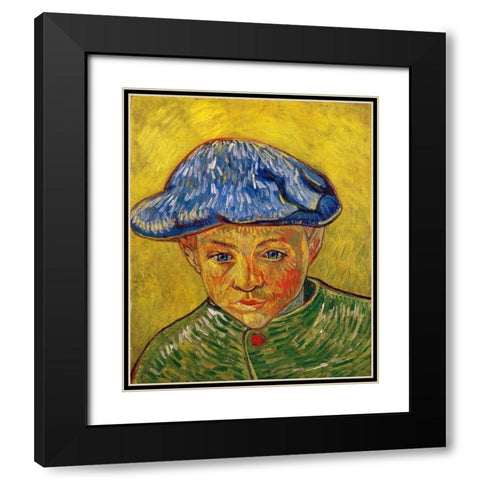 Camille Roulin Black Modern Wood Framed Art Print with Double Matting by Van Gogh, Vincent