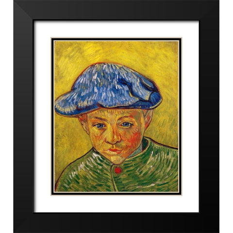 Camille Roulin Black Modern Wood Framed Art Print with Double Matting by Van Gogh, Vincent
