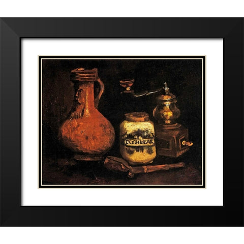 Coffee Mill Pipe Cas Jug Black Modern Wood Framed Art Print with Double Matting by Van Gogh, Vincent