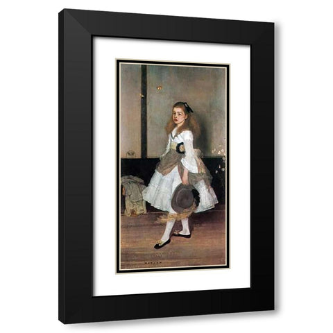 Cicely Alexander Black Modern Wood Framed Art Print with Double Matting by Whistler, James McNeill
