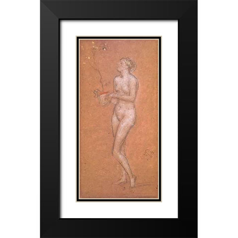 May 1869 Black Modern Wood Framed Art Print with Double Matting by Whistler, James McNeill