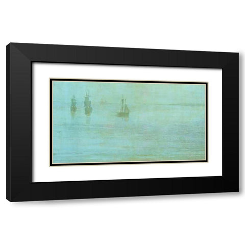 Nocturne The Solent 1866 Black Modern Wood Framed Art Print with Double Matting by Whistler, James McNeill