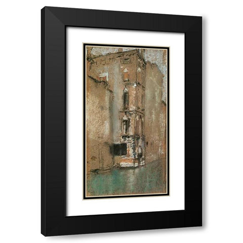 The Old Marble Palace 1880 Black Modern Wood Framed Art Print with Double Matting by Whistler, James McNeill