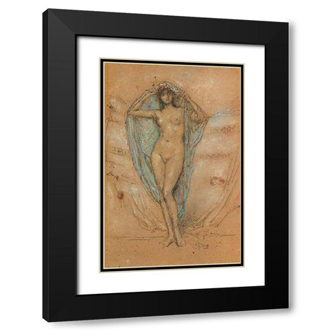 Venus Astarte 1890s Black Modern Wood Framed Art Print with Double Matting by Whistler, James McNeill