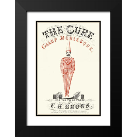 Cure - Gallop Burlesque Black Modern Wood Framed Art Print with Double Matting by Advertisement