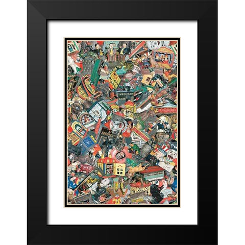 Cast Iron Mechanical Banks 2 Black Modern Wood Framed Art Print with Double Matting by Jones, Bill