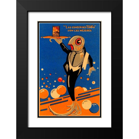 Las conservas Albo son las mejores Black Modern Wood Framed Art Print with Double Matting by Retrolabel