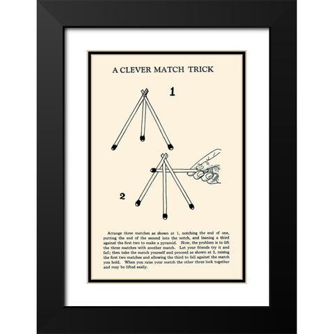 The Obedient Matches Black Modern Wood Framed Art Print with Double Matting by Retromagic