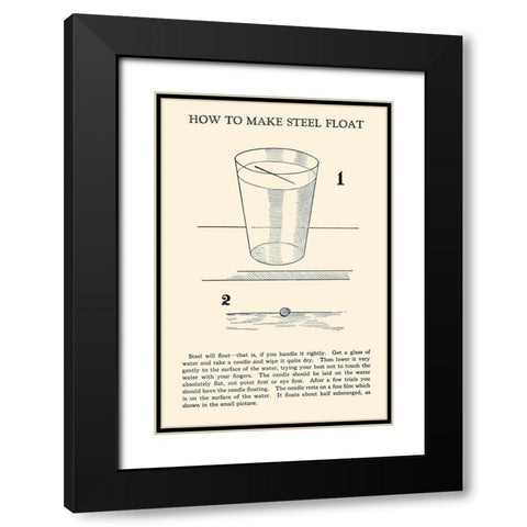 How to Make Steel Float Black Modern Wood Framed Art Print with Double Matting by Retromagic