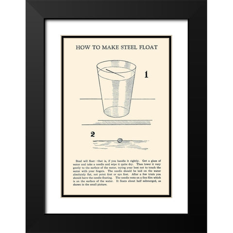 How to Make Steel Float Black Modern Wood Framed Art Print with Double Matting by Retromagic