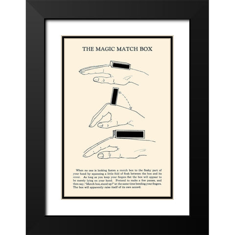 The Magic Match Box Black Modern Wood Framed Art Print with Double Matting by Retromagic