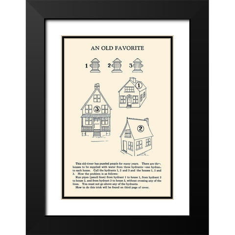 An Old Favorite Black Modern Wood Framed Art Print with Double Matting by Retromagic