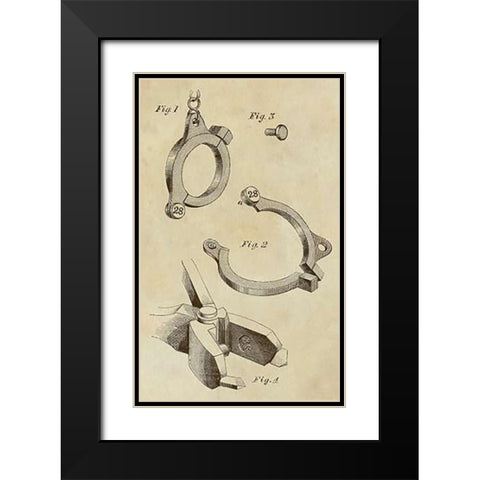 Unknown Use Numbered Collar Black Modern Wood Framed Art Print with Double Matting by Inventions