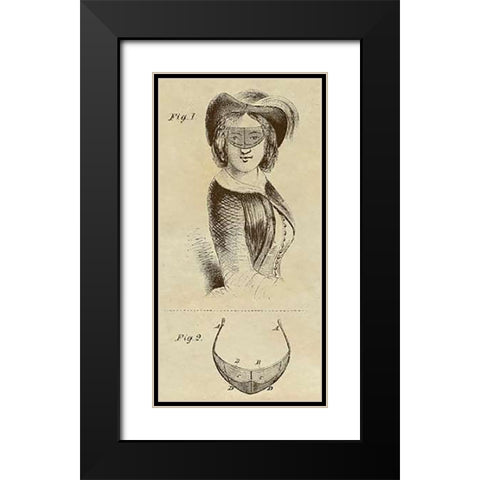 Victorian Sun Shade Black Modern Wood Framed Art Print with Double Matting by Inventions
