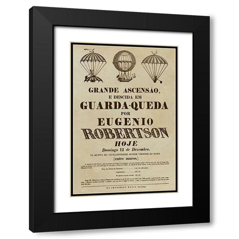 Grande Ascensao Black Modern Wood Framed Art Print with Double Matting by Inventions