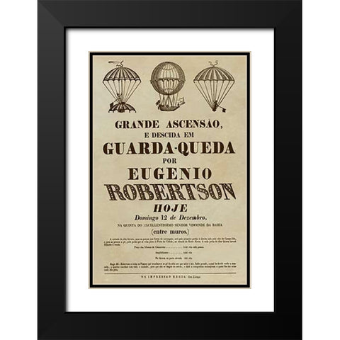 Grande Ascensao Black Modern Wood Framed Art Print with Double Matting by Inventions