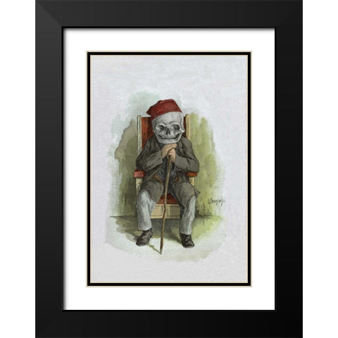 Death Poses for a Photo Black Modern Wood Framed Art Print with Double Matting by Frusius