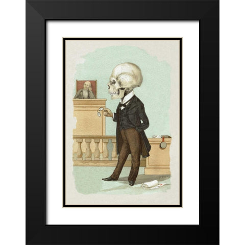 Death Under Oath Black Modern Wood Framed Art Print with Double Matting by Frusius