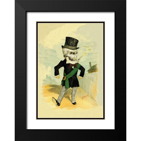 Death on the Fourth Black Modern Wood Framed Art Print with Double Matting by Frusius