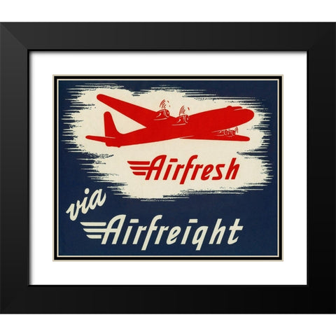 Airfresh via Airfreight Black Modern Wood Framed Art Print with Double Matting by Retrotravel