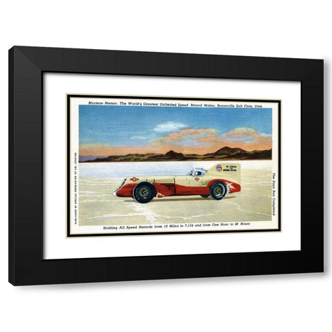 Mormon Meteor; The Days Run Complete Black Modern Wood Framed Art Print with Double Matting by Retrotravel