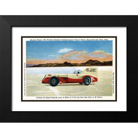 Mormon Meteor; The Days Run Complete Black Modern Wood Framed Art Print with Double Matting by Retrotravel