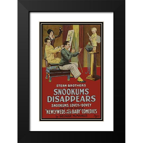 Sunday Afternoon on the Island of La Grand Jatte Black Modern Wood Framed Art Print with Double Matting by Seurat, George