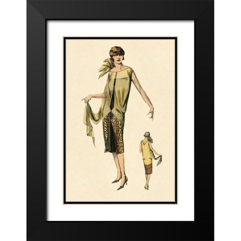Absolutely Beautiful Black Modern Wood Framed Art Print with Double Matting by Vintage Fashion