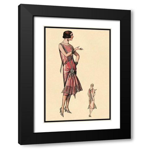 Simply Smashing Black Modern Wood Framed Art Print with Double Matting by Vintage Fashion