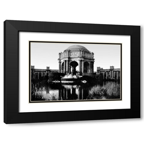 Palace Of Fine Arts, San Francisco, CA Black Modern Wood Framed Art Print with Double Matting by Vintage San Francisco