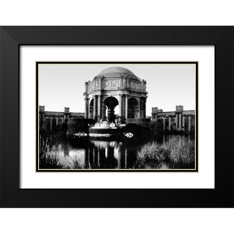 Palace Of Fine Arts, San Francisco, CA Black Modern Wood Framed Art Print with Double Matting by Vintage San Francisco