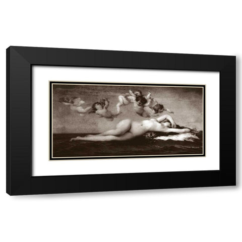 The Dream Black Modern Wood Framed Art Print with Double Matting by Vintage Nudes