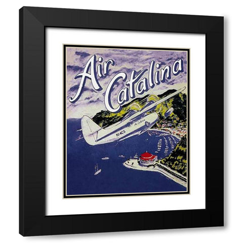 Air Catalina Black Modern Wood Framed Art Print with Double Matting by Miltimore, Gary