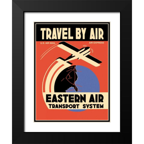 Eastern Air Transport System Black Modern Wood Framed Art Print with Double Matting by Unknown