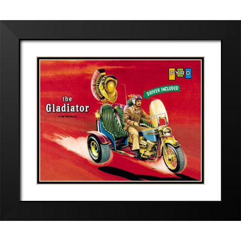 The Gladiator - Driver Included Black Modern Wood Framed Art Print with Double Matting by Unknown