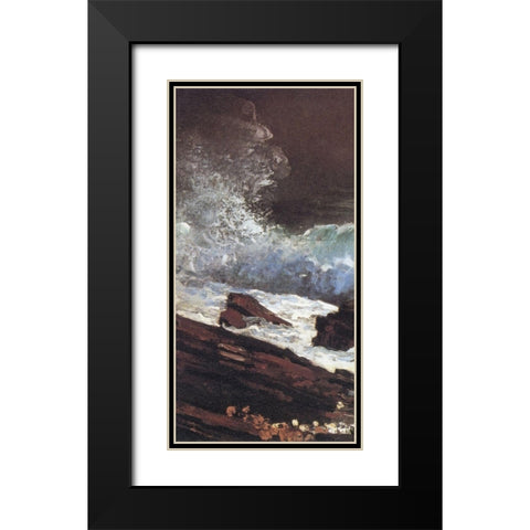 Sunlight On The Coast (left) Black Modern Wood Framed Art Print with Double Matting by Homer, Winslow