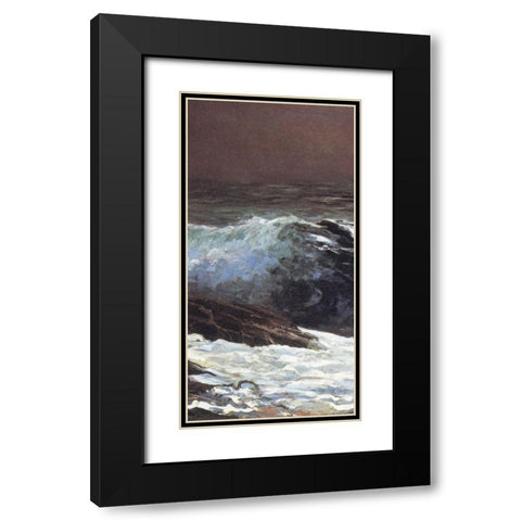 Sunlight On The Coast (center) Black Modern Wood Framed Art Print with Double Matting by Homer, Winslow