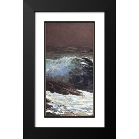 Sunlight On The Coast (center) Black Modern Wood Framed Art Print with Double Matting by Homer, Winslow