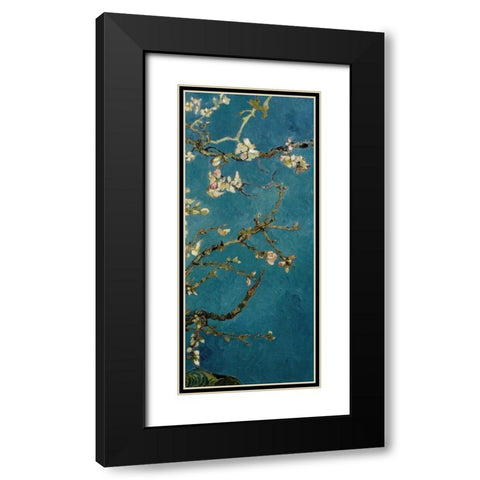 Blossoming Almond Tree - right Black Modern Wood Framed Art Print with Double Matting by Van Gogh, Vincent