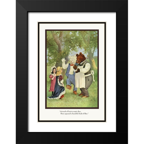 Teddy Roosevelts Bears: The Cloak Black Modern Wood Framed Art Print with Double Matting by Culver, R.K.