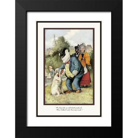 Teddy Roosevelts Bears: Dont Get Vexed Black Modern Wood Framed Art Print with Double Matting by Culver, R.K.
